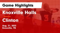 Knoxville Halls  vs Clinton  Game Highlights - Aug. 31, 2023