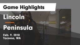 Lincoln  vs Peninsula  Game Highlights - Feb. 9, 2018