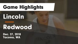 Lincoln  vs Redwood  Game Highlights - Dec. 27, 2018