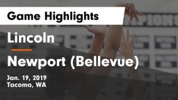 Lincoln  vs Newport  (Bellevue) Game Highlights - Jan. 19, 2019
