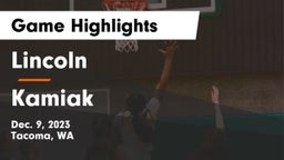 Lincoln  vs Kamiak  Game Highlights - Dec. 9, 2023