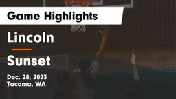 Lincoln  vs Sunset  Game Highlights - Dec. 28, 2023
