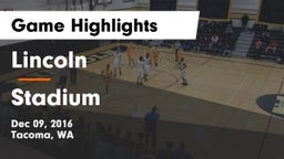 Lincoln  vs Stadium Game Highlights - Dec 09, 2016
