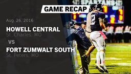 Howell Central football highlights Recap: Howell Central  vs. Fort Zumwalt South  2016