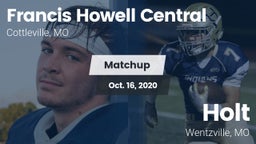 Matchup: Francis Howell Centr vs. Holt  2020