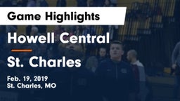 Howell Central  vs St. Charles  Game Highlights - Feb. 19, 2019