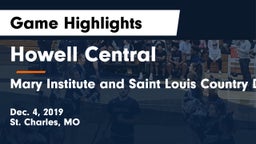 Howell Central  vs Mary Institute and Saint Louis Country Day School Game Highlights - Dec. 4, 2019