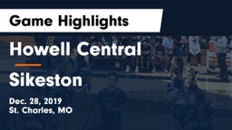 Howell Central  vs Sikeston Game Highlights - Dec. 28, 2019