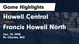 Howell Central  vs Francis Howell North Game Highlights - Jan. 10, 2020