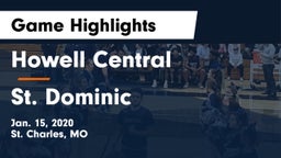 Howell Central  vs St. Dominic Game Highlights - Jan. 15, 2020