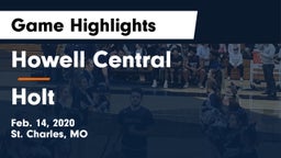 Howell Central  vs Holt Game Highlights - Feb. 14, 2020