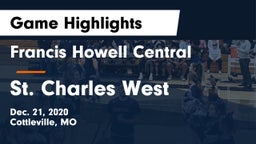 Francis Howell Central  vs St. Charles West  Game Highlights - Dec. 21, 2020