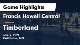 Francis Howell Central  vs Timberland  Game Highlights - Jan. 2, 2021