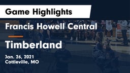 Francis Howell Central  vs Timberland  Game Highlights - Jan. 26, 2021