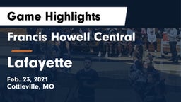 Francis Howell Central  vs Lafayette  Game Highlights - Feb. 23, 2021