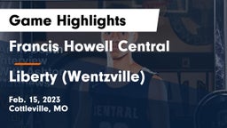 Francis Howell Central  vs Liberty (Wentzville)  Game Highlights - Feb. 15, 2023