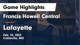 Francis Howell Central  vs Lafayette  Game Highlights - Feb. 24, 2023