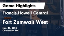 Francis Howell Central  vs Fort Zumwalt West  Game Highlights - Jan. 19, 2024