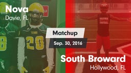 Matchup: Nova  vs. South Broward  2016