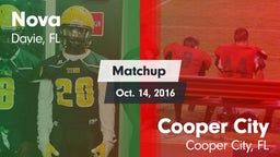 Matchup: Nova  vs. Cooper City  2016