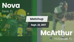 Matchup: Nova  vs. McArthur  2017
