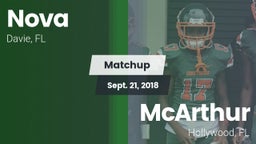 Matchup: Nova  vs. McArthur  2018