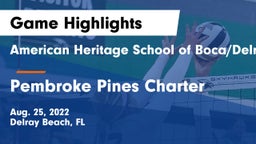 American Heritage School of Boca/Delray vs Pembroke Pines Charter Game Highlights - Aug. 25, 2022