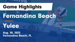 Fernandina Beach  vs Yulee  Game Highlights - Aug. 30, 2022