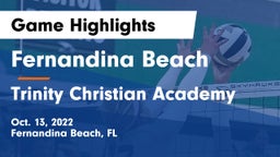Fernandina Beach  vs Trinity Christian Academy Game Highlights - Oct. 13, 2022