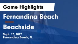 Fernandina Beach  vs Beachside   Game Highlights - Sept. 17, 2022