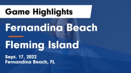 Fernandina Beach  vs Fleming Island   Game Highlights - Sept. 17, 2022