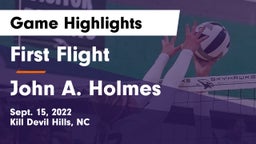 First Flight  vs John A. Holmes  Game Highlights - Sept. 15, 2022