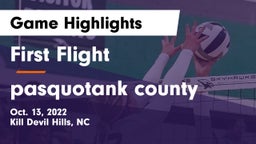 First Flight  vs pasquotank county Game Highlights - Oct. 13, 2022