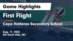 First Flight  vs Cape Hatteras Secondary School Game Highlights - Aug. 17, 2023