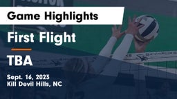 First Flight  vs TBA Game Highlights - Sept. 16, 2023