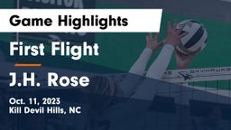 First Flight  vs J.H. Rose Game Highlights - Oct. 11, 2023