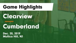Clearview  vs Cumberland  Game Highlights - Dec. 20, 2019