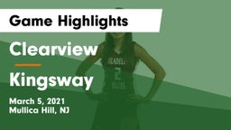 Clearview  vs Kingsway Game Highlights - March 5, 2021