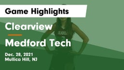 Clearview  vs Medford Tech  Game Highlights - Dec. 28, 2021
