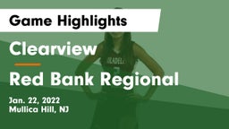 Clearview  vs Red Bank Regional  Game Highlights - Jan. 22, 2022