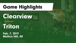 Clearview  vs Triton  Game Highlights - Feb. 7, 2019