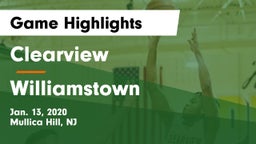 Clearview  vs Williamstown  Game Highlights - Jan. 13, 2020