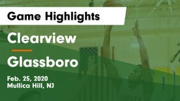 Clearview  vs Glassboro  Game Highlights - Feb. 25, 2020