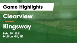 Clearview  vs Kingsway  Game Highlights - Feb. 25, 2021