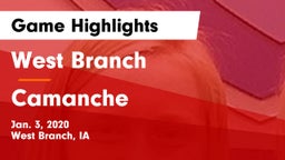 West Branch  vs Camanche  Game Highlights - Jan. 3, 2020