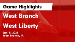 West Branch  vs West Liberty  Game Highlights - Jan. 5, 2021