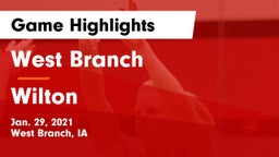 West Branch  vs Wilton  Game Highlights - Jan. 29, 2021