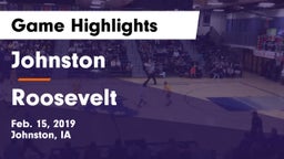 Johnston  vs Roosevelt  Game Highlights - Feb. 15, 2019