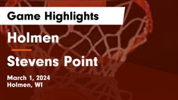 Holmen  vs Stevens Point  Game Highlights - March 1, 2024