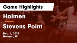 Holmen  vs Stevens Point  Game Highlights - Dec. 1, 2023